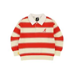 [캉골키즈](천안아산점)스트라이프 럭비 스 셔츠 SA 0101 레드 (ASACLT01010RE)