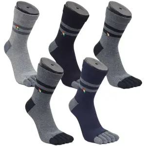 [아놀드파마] 5켤레 뒤틀림방지 남자링글 발가락양말 중목 BA007