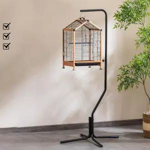 브래킷 새장 앵무새 스탠드 고급 바퀴 케이지 웨건 트롤리