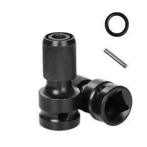 라보식 1pc 정사각형 드라이브 소켓 1/2 인치 ~ 1/4 육각 래칫 렌치 어댑터 스패너 암 드릴 비트