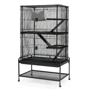 날림장 새장 하늘다람쥐 케이지 이동식 번식 미어켓 사육장 단일 앵무