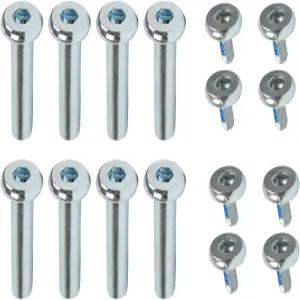 다임백 하드웨어 인라인 스케이트 액슬 8팩 30mm 교체 너트 및 볼트