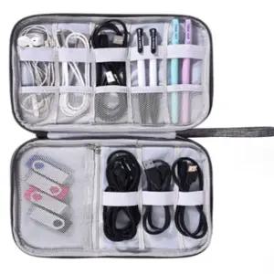 스마트폰 케이블 충전기 여행용파우치 블랙 (WFKAC23)