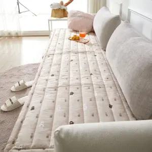 큐티베어 소프트 마이크로 쇼파패드/ 카우치 소파 커버 매트 깔개 사계절 쇼파방석 3인용 4인용