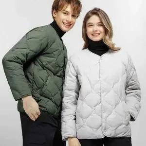 [하프클럽/필골드]노카라 남녀공용  퀄팅 경량 패딩자켓 점퍼 단체복 NK565