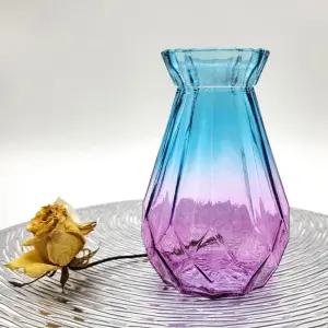 화병 인테리어 거실 화분 유리화병 블루퍼플 화병 꽃병 예쁜화병 예쁜꽃병