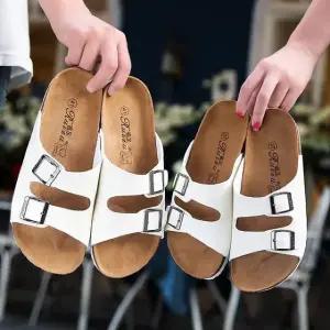 남녀2데일리 버클 슬리퍼 샌들 ZG1209 고급 욕실 사무실용슬리퍼 셀러허브여 (WFKBD4D)