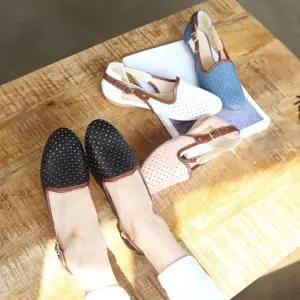 로퍼 스타일 통굽 플랫단화 컴포트화 여자구두 신발