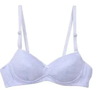 하트패턴 면 주니어 노몰드 A컵 3단계 브라 WFIPU7Y