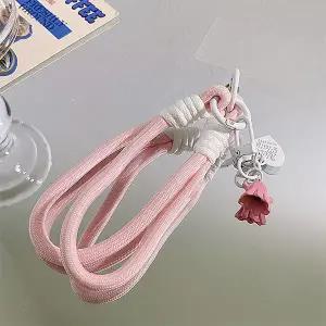 고스트 핸드폰 스트랩 태그홀더 로프스트랩 핸드폰고리 폰스트랩 스트랩 핸드폰 파라코드 휴대폰