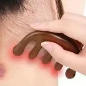 헤어 빗 브러시 원목우드 마사지 두피 헤어 케어 자극 (WFKBRMF)