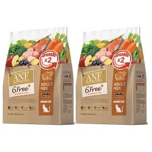 ANF 6free 플러스 인도어 캣 어덜트, 1.6kg, 2개