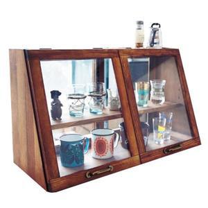 카페 우드 미니 케이크 쇼케이스 유리쇼케이스 아담한 수납장 테이블 베이커리 3도어