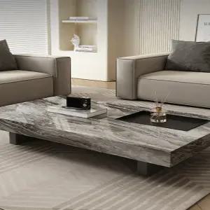 대형 대리석 테이블 좌식 거실 식탁 탁자 다도 낮은 인테리어 소파 화이트 스노우