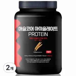 락토프리 당제로 프로틴컴퍼니 머슬코어 아이솔레이트 프로틴 곡물맛 2개 1kg
