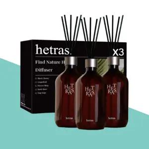 헤트라스 프리미엄 대용량 디퓨저 호텔우드향 500ml 3개 선물세트 실내방향제