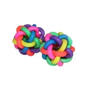 강아지 딸랑이 탱탱볼 미니 2개입 흥미유발 장난감 WDC5532