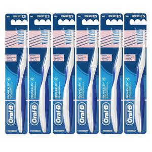 Oral-B 젠틀 클린 엑스트라 소프트 칫솔, 민감한 치아와 잇몸을 위한 프로 헬스 크로스 액션 칫솔모, 작은 머리 - 6팩