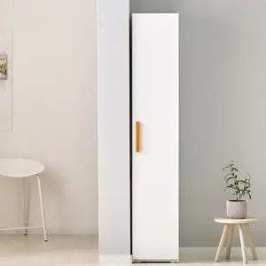 도어있는 좁은공간옷장 틈새행거수납장