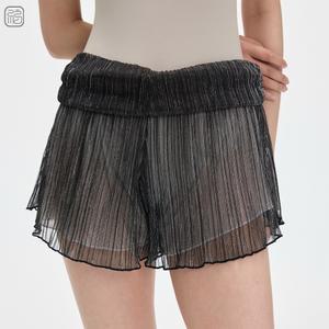 텍스처 타이파 쇼츠 Typha 팬츠 하이웨이스트 기모 발레