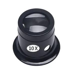 10배 확대경 휴대용 돋보기 현미경 렌즈 시계 쥬얼리 루페 광학 루프 독서용