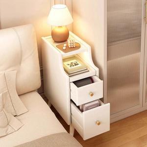 원목협탁 틈새 미니 침대 20CM 협탁 사이드 호두색 거실 서랍장