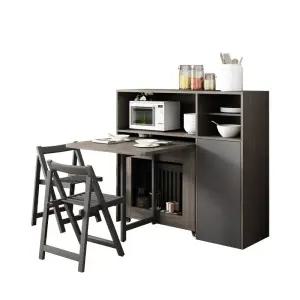 다인용 의자수납형 공간활용식탁 접이식 식탁의자세트