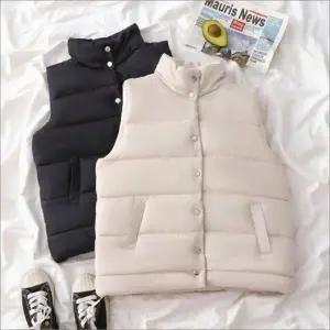 패딩조끼 패딩 아우터 데일리 2컬러 겨울 쪼끼 베스트 여자