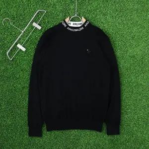 골프웨어 어메이징 남성 넥 레터링 아코디오 스웨터 라운드 골프 티셔츠