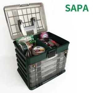 멀티칸 태클 수납함 2단 파티션 낚시용 소품 정리함