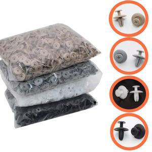 6mm 구멍 확장 나사  자동차 용 패스너 클립 범퍼 펜더 트렁크 흰색 회색 베이지 플라스틱 리벳 범용