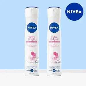 데오드란트 스프레이 엑스트라 브라이트 200ml 2개