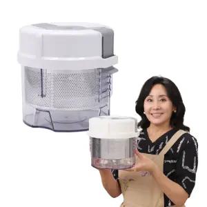 홍여진 하이로 빅스텐 골드 매직 짤순이 2.4L 대용량 야채 음식 탈수기