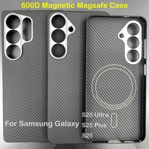 삼성 호환 갤럭시 호환 S25  탄소 섬유 케이스 /S25Plus 전화 액세서리 용 아라미드 커버 초박형 경량