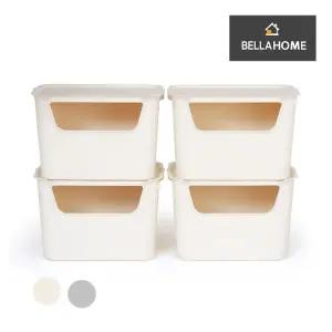 (벨라홈) 플라스틱 오픈리빙박스 세트C (대4)(CN7707)