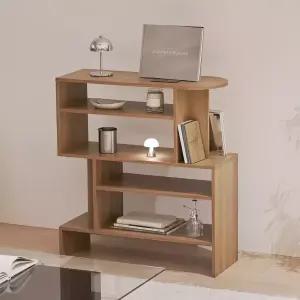 아씨방가구 플란 반타원 장식 수납 5단 선반장 800