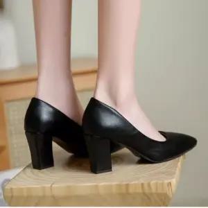 여성 펌프스 힐 착용감 구두 정장 블랙 발편한 면접용 샌들 신발 하이힐 단화 플랫슈즈