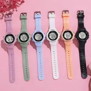 컬러 커플 남자시계 알람 손목시계 스톱워치 라 WFJXQIQ