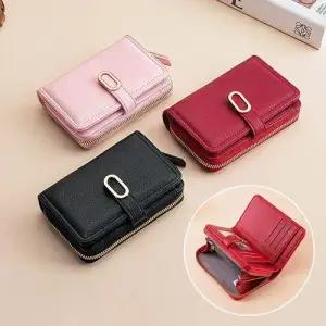 여성 중지갑 가죽 반지갑 카드 수납 지갑 패션 미니월렛 WFJXQ6L