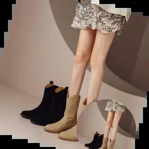 겨울부츠 9680 스웨이드 여성부츠 미들부츠 방한 겨울