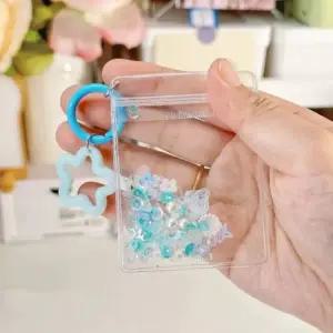 (색상 투명)PVC타공지퍼백10p 비즈 diy 꾸미기 만들기 키링