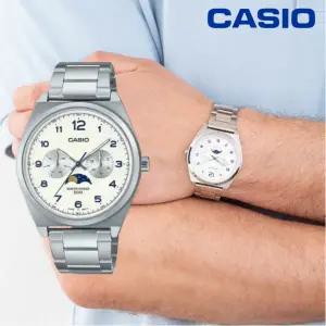 [카시오]문페이즈 남성 손목시계 아날로그 메탈시계 3종