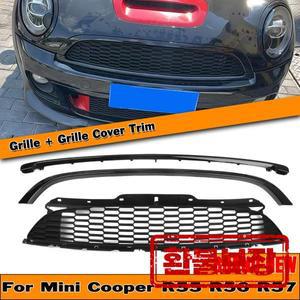 BMW 미니 쿠퍼 S JCW R55 R56 R57 R58 R59 2007-2015 프론트 범퍼 후드 오버레이 프레임 트림 상단 그릴 레