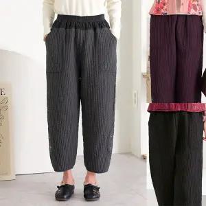 [엄마옷 로즈맘] 허찬면누빔바지