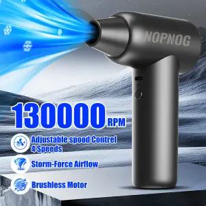 터보 블로워 팬 무선 차량용 눈 제거 휴대용 청소 도구 4단 전기 에어 더스터  자동차 액세서리