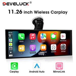 11.26인치 유니버설 카 라디오 무선 CarPlay & Android Auto 지원, 멀티미디어 플레이어, 화면 미러링, 블