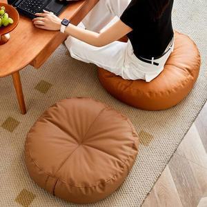 지루홈 두꺼운 가죽 원형 높은방석 대형 사각 쿠션