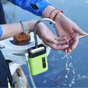 낚시기포기 충전식 민물 낚시용 양수기 파랑 라이브 소형 워터 워터펌프 조명 흡수