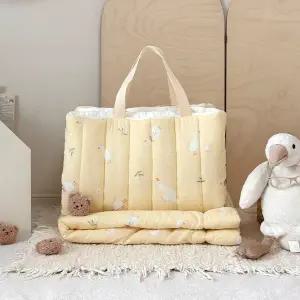 [포몽드] 생크림 모달 듀라론 리버시블 사계절 어린이집 낮잠이불 3종