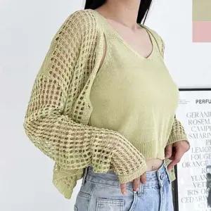 여자여름가디건 여자 반팔 크롭 니트 나시 가디건 세트 1P 여름 코디